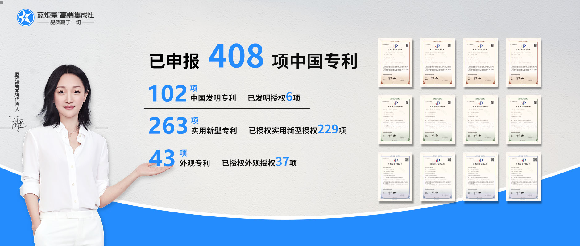 耀世集成灶各类专利